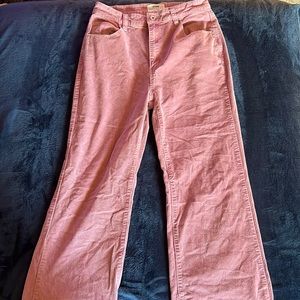 Cute pink flare jeans- worn only twice